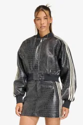 Adidas Originals Bomber Kunstlederjacke - Black XS Damen