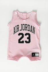 Jordan Air Baby Mesh Jumpsuit - 0 bis 9 Monate - Pink Foam 3m