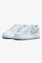 Nike Air Force 1 Sneaker - Pure Platinum + Glacier Blue + Metallic Silver EU36.5 Kids