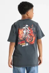 DC Leading The Pack t-shirt - Black Acid L Kids