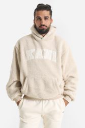 Karl Kani Serif Sherpa Kapuzensweater - Light Sand M Herren