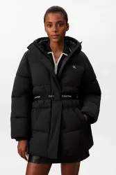 Calvin Klein Jeans Puffermantel - Black L Damen