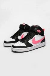 Nike Court Borough 2 Sneaker - White + Black + Pink EU38 Kids