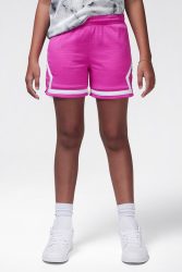 Jordan Diamond Mesh Shorts - Fire Pink + White M Kids