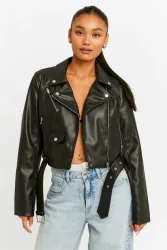 Tally Weijl Kunstleder Bikerjacke - Black S Damen