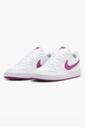 Nike Court Borough 2 Recraft Sneaker - White + Hot Fuchsia EU36 Kids