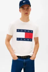 Tommy Jeans - T-Shirt, für Herren, Creme, Größe M