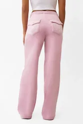 True Religion Samt Hose - Mauve Mist XS Damen