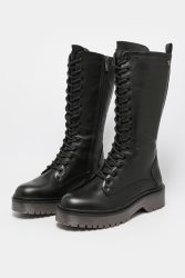 Xti Schnürstiefel - Schwarz EU36 Damen