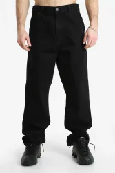 Carhartt WIP Single Knee Relaxed Straight Fit Jeans L32 - Black Rinsed 28/32 Herren