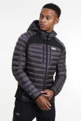 Comme des Loups Colorado Leichte Gesteppte Jacke - Anthracite + Black M Herren