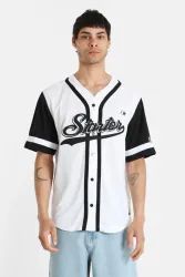 Starter Baseball Hemd - White + Black M Herren