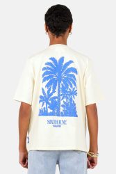 Sixth June Oversize T-Shirt - Cream M Damen