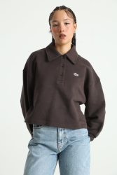 Lacoste Oversize Sweatshirt - Brown 38 Damen