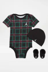 Jordan Baby-Set - Black + Green + Red 0m