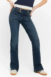 Tally Weijl Flare Jeans - Dark Blue Washed 36 Damen