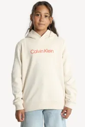 Calvin Klein Jeans Terry Kapuzensweatshirt - Whitecap Gray 14 Kids