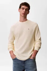 Calvin Klein Jeans Langarmshirt aus Waffelstoff - Calico S Herren