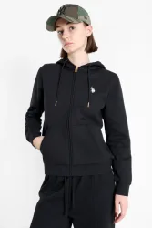 U.S. Polo Assn. Roby Kapuzensweatjacke - Black L Damen
