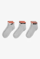 Nike Dreierpack Socken - Grau meliert EU42-46