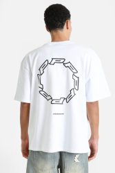 Pegador Hawkins Oversize T-Shirt - White L Herren