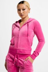 Juicy Couture Robertson Samt Crop Jacke - Very Berry XS Damen