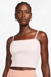 Nike Geripptes Crop Trägertop - Atmosphere XS Damen