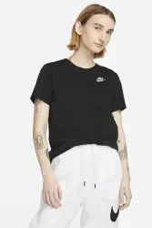 Nike - T-Shirt, W Nsw Club Ss Tee, M, Black