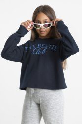 Vero Moda VMLINSEY Sweatshirt - Navy Blazer 146-152 Kids