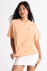 Lacoste Oversize T-Shirt - Light Orange 34 Damen