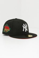 New Era 59Fifty Cap - Schwarz + Rot 7 1/8 Herren