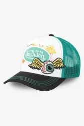Von Dutch Trucker Cap / Snapback - White + Green + Black Einheitsgroesse Herren