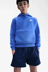 Nike Club Fleece Kapuzensweatshirt - Comet Blue S Kids