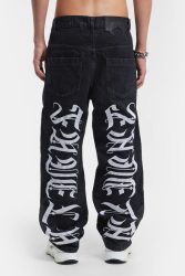 Favela Baggy Fit Jeans - Black Denim 30 Herren