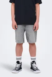Only & Sons Junior OSJEDGE Jeansshorts  - Medium Grey Denim 146 Kids