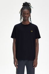 Fred Perry Ringer T-Shirt - Navy S Herren