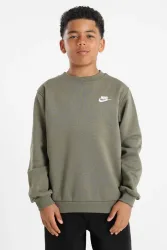Nike Sportswear Club Fleece Sweatshirt - Medium Olive L Kids