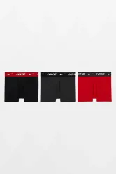 Nike Dreierpack Boxershorts - University Red + Anthracite + Black L Kids