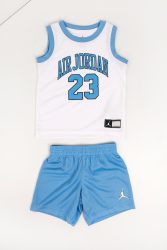 Jordan Air Kids-Set - Hellblau + Weiss 5y