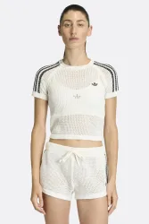 Adidas Originals Häckel Crop T-Shirt - Off White M Damen