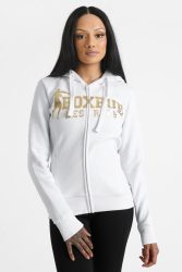 Boxeur des Rues Kapuzensweatjacke - White + Gold S Damen