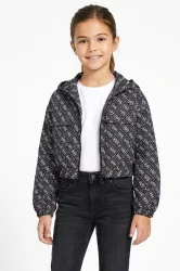 Guess Crop Windbreaker - Black 16 Kids