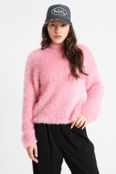 Only ONLLULU Hairy Strickpullover - Sea Pink XS Damen