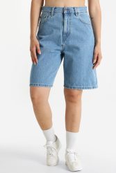 Carhartt WIP Brandon Loose Fit Jeansshorts - Blue Stone Bleached XS Damen