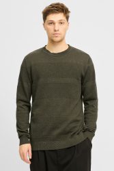 Jack & Jones JPRBLUNOAH Strukturierter Strickpullover - Olive Night M Herren