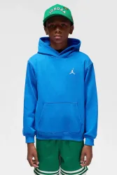 Jordan Brooklyn Fleece Kapuzensweatshirt - Sport Blue S Kids