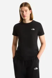 The North Face - T-Shirt, W Evolution Simple Dome Slm Short Sleeve, L, Black