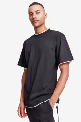 Urban Classics T-Shirt - Schwarz + Weiss XL Herren
