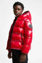 Zavetti Canada Palzino Pufferjacke in Glanz-Optik - Red L Kids