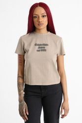 Calvin Klein T-Shirt - Taupe Gray S Damen